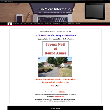 3ème version du site cmibailleval en décembre 2019